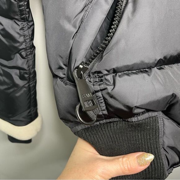 SAM. New York Nikki Shearling Trimmed Jacket M - Picture 3 of 9